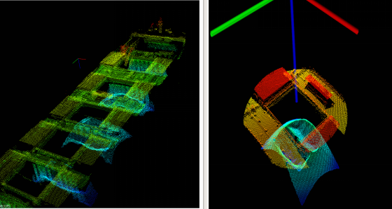 高精度实时单目船型扫描成像系统
